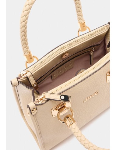 Liu Jo Borsa a mano effetto bottalato con manici intrecciati