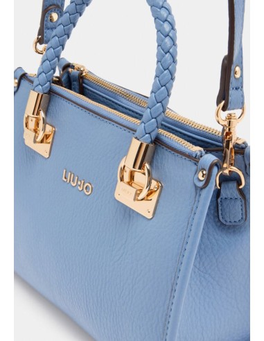 Liu Jo Borsa a mano effetto bottalato con manici intrecciati