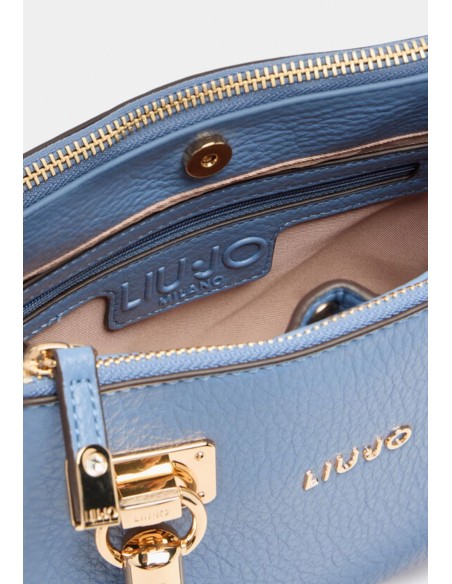 Liu Jo Borsa a mano effetto bottalato con manici intrecciati