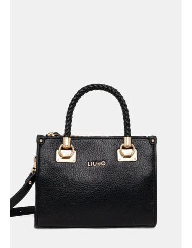 Liu Jo Borsa a mano effetto bottalato con manici intrecciati