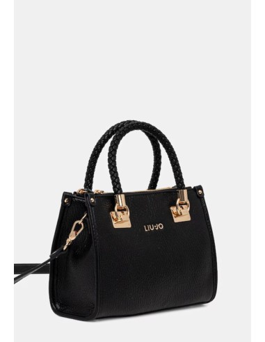 Liu Jo Borsa a mano effetto bottalato con manici intrecciati