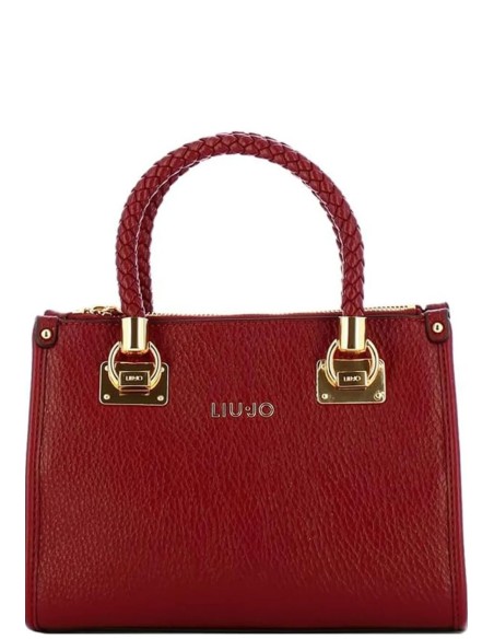 Liu Jo Borsa a mano effetto bottalato con manici intrecciati
