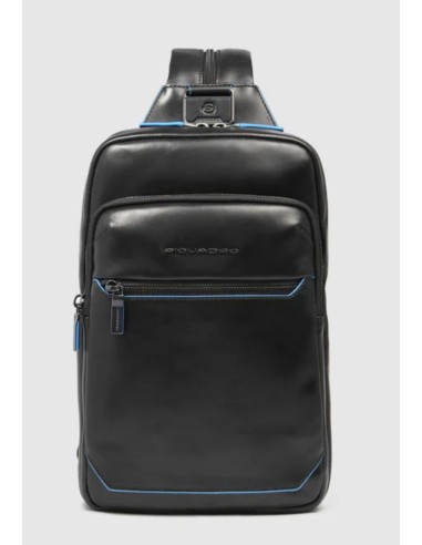 Piquadro monospalla uomo Blue Square in pelle con RFID