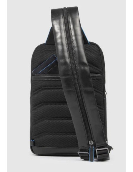 Piquadro monospalla uomo Blue Square in pelle con RFID