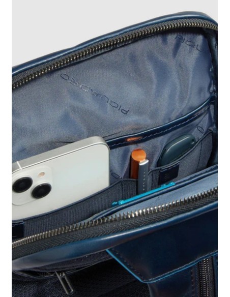 Piquadro monospalla uomo Blue Square in pelle con RFID