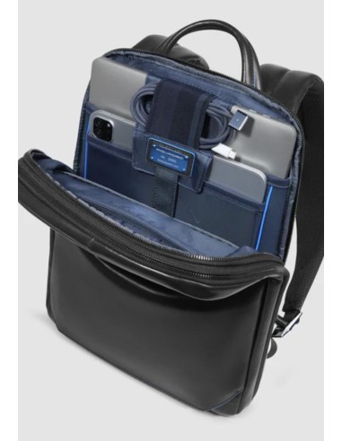 Piquadro Blue Square Zaino porta PC 14" espandibile in pelle