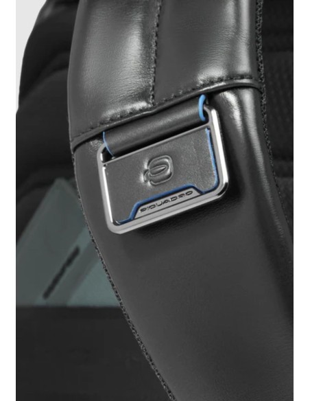 Piquadro Blue Square Zaino porta PC 14" espandibile in pelle
