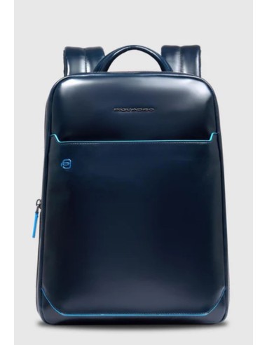 Piquadro Blue Square Zaino porta PC 14" espandibile in pelle
