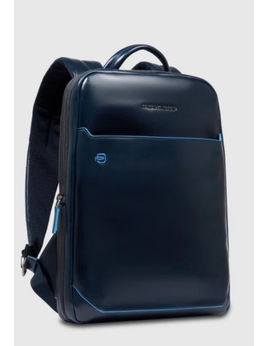 Piquadro Blue Square Zaino porta PC 14" espandibile in pelle