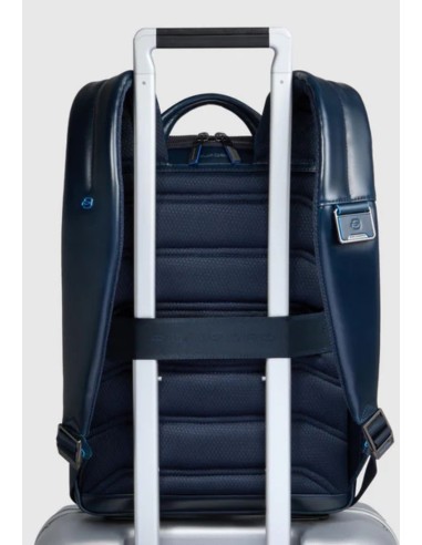 Piquadro Blue Square Zaino porta PC 14" espandibile in pelle