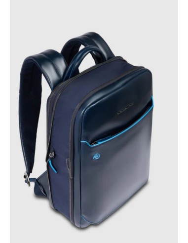 Piquadro Blue Square Zaino porta PC 14" espandibile in pelle