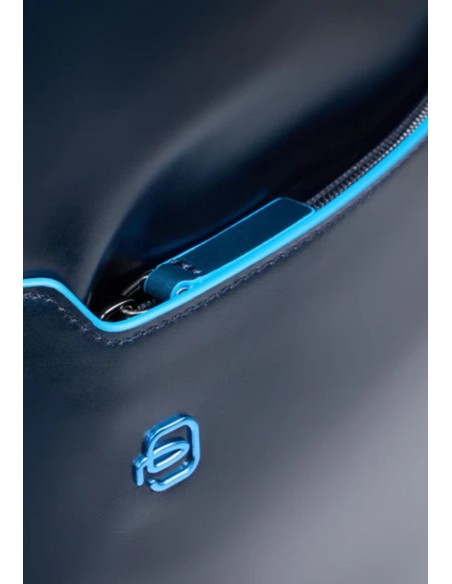 Piquadro Blue Square Zaino porta PC 14" espandibile in pelle