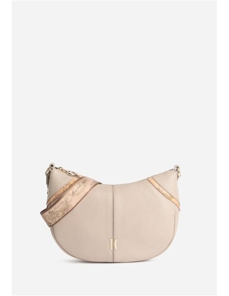 Castle Leather Tracolla a Mezzaluna in pelle granata