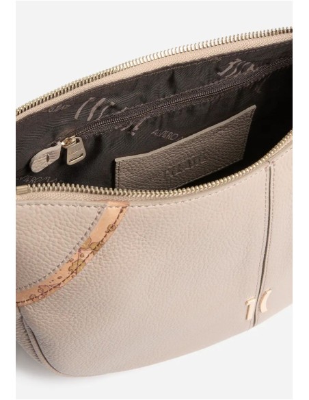 Castle Leather Tracolla a Mezzaluna in pelle granata