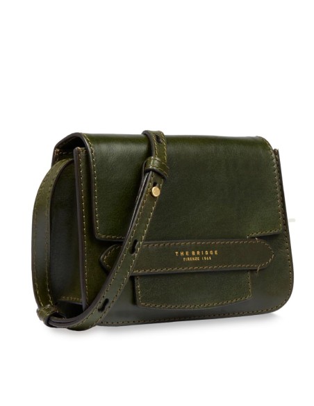 The Bridge Lucrezia – Borsa a tracolla compatta in pelle