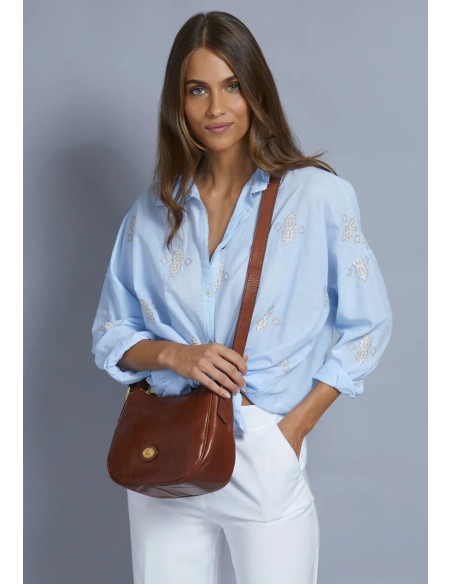 The Bridge Story Donna borsa a tracolla in pelle con zip