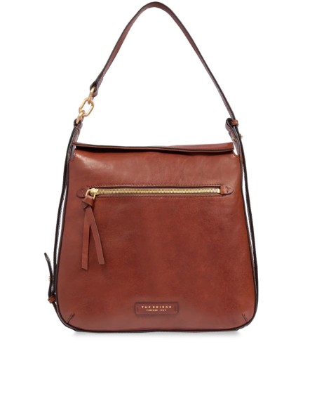 The Bridge Ingrid borsa a spalla e a tracolla in pelle con zip frontale