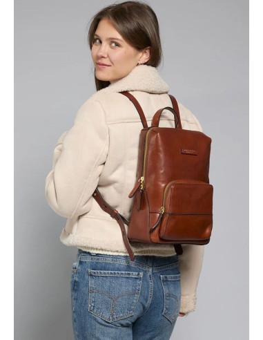 The Bridge Iolanda zaino donna in pelle con tasca frontale