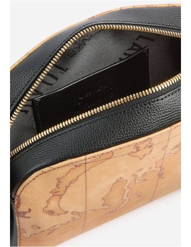 Alviero Martini 1ª Classe Valley Geo tracollina nera in tessuto Geo Classic