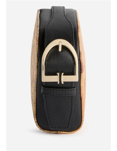 Alviero Martini 1ª Classe Valley Geo tracollina nera in tessuto Geo Classic