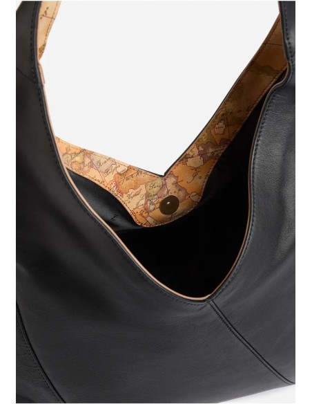 Alviero Martini 1ª Classe Celtic Nappa borsa sottospalla nera in pelle