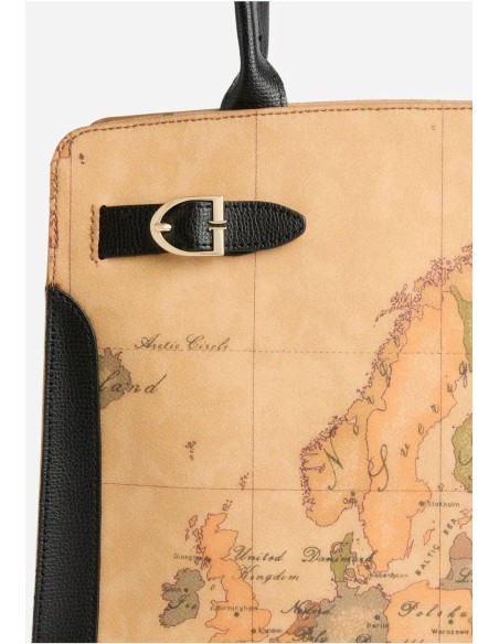 Valley Geo borsa shopping nera Alviero Martini 1ª Classe