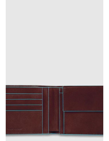 Piquadro Blue Square portafoglio uomo in pelle con portamonete RFID