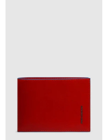 Piquadro Blue Square portafoglio uomo in pelle con portamonete RFID