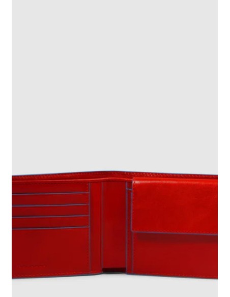 Piquadro Blue Square portafoglio uomo in pelle con portamonete RFID