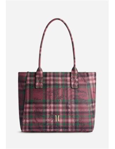 Alviero Martini 1ª Classe borsa shopping Tartan Dream Rosso Acero