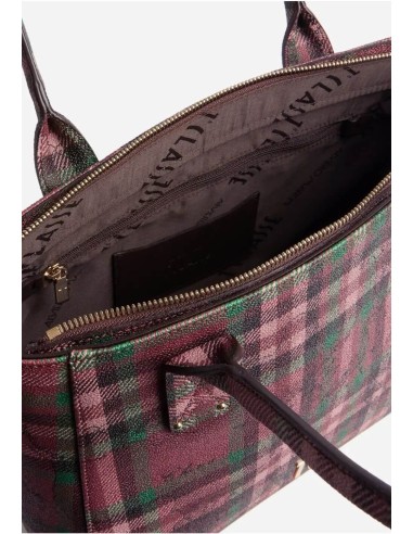Alviero Martini 1ª Classe borsa shopping Tartan Dream Rosso Acero