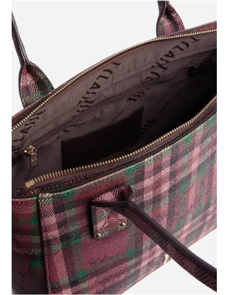 Alviero Martini 1ª Classe borsa shopping Tartan Dream Rosso Acero