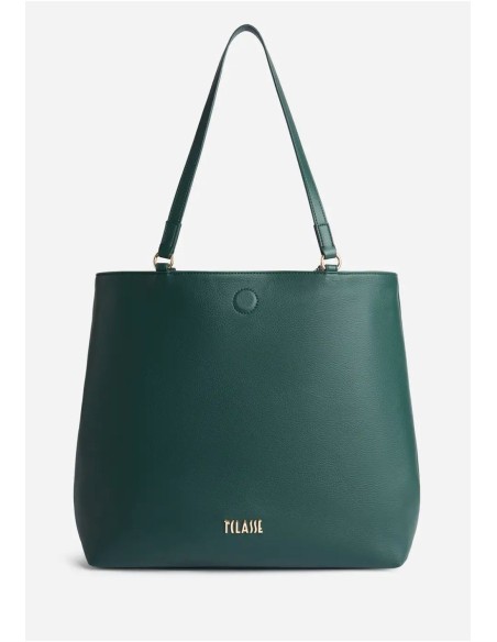 Alviero Martini 1ª Classe borsa shopping Soft Twist Verde Bottiglia