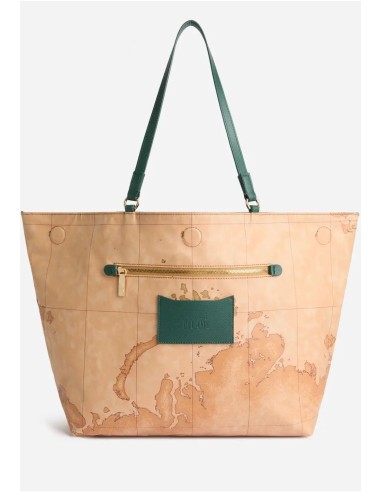 Alviero Martini 1ª Classe borsa shopping Soft Twist Verde Bottiglia