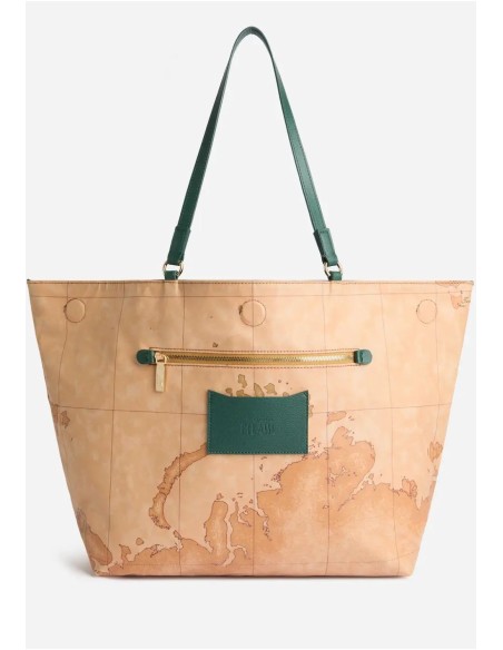 Alviero Martini 1ª Classe borsa shopping Soft Twist Verde Bottiglia