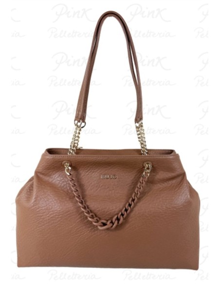 Tote bag media con catena gioiello elegante e capiente