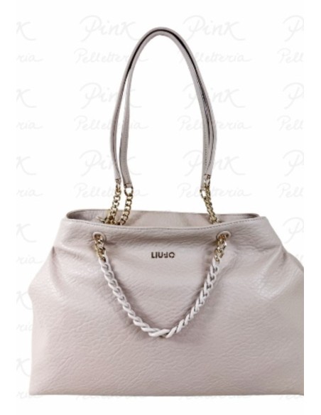 Tote bag media con catena gioiello elegante e capiente