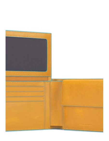 Piquadro Blue Square portafoglio uomo in pelle con RFID