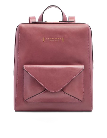 Zaino donna The Bridge in pelle con tasca frontale