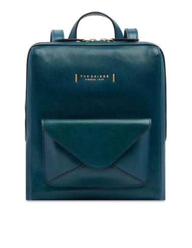 Zaino donna The Bridge in pelle con tasca frontale