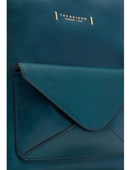 Zaino donna The Bridge in pelle con tasca frontale