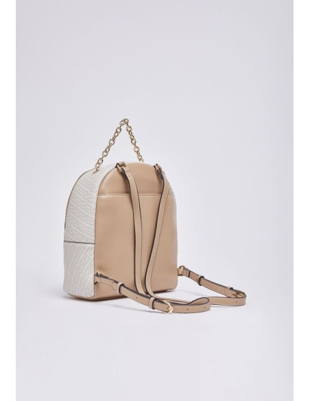 Zaino donna macro bottalato con dettaglio chain
