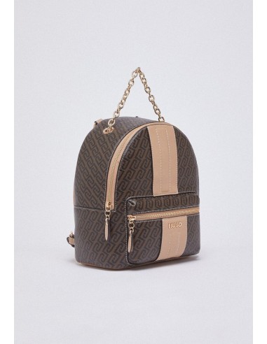 Zaino donna macro bottalato con dettaglio chain