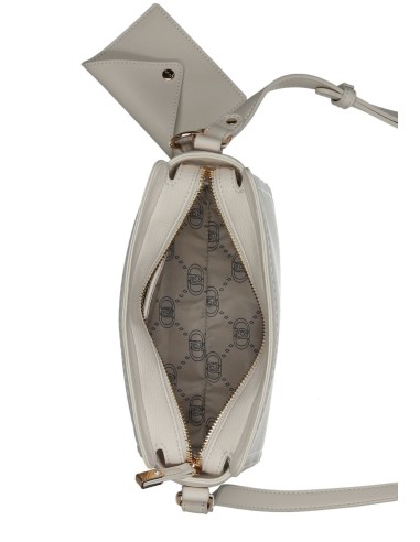 Borsa a tracolla con zip e portamonete removibile