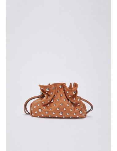 Riccy Bag piccola con borchie effetto scamosciato