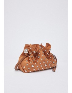 Riccy Bag piccola con borchie effetto scamosciato 2