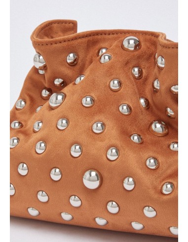 Riccy Bag piccola con borchie effetto scamosciato