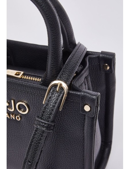 Borsa mini Liu Jo con maxi logo e charm