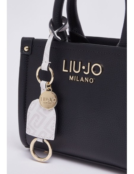 Borsa mini Liu Jo con maxi logo e charm
