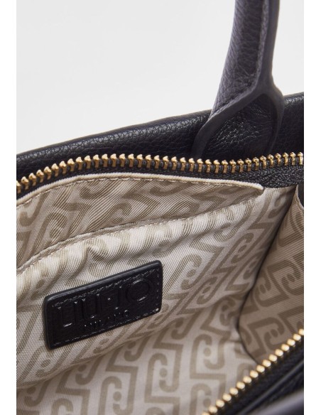 Borsa mini Liu Jo con maxi logo e charm